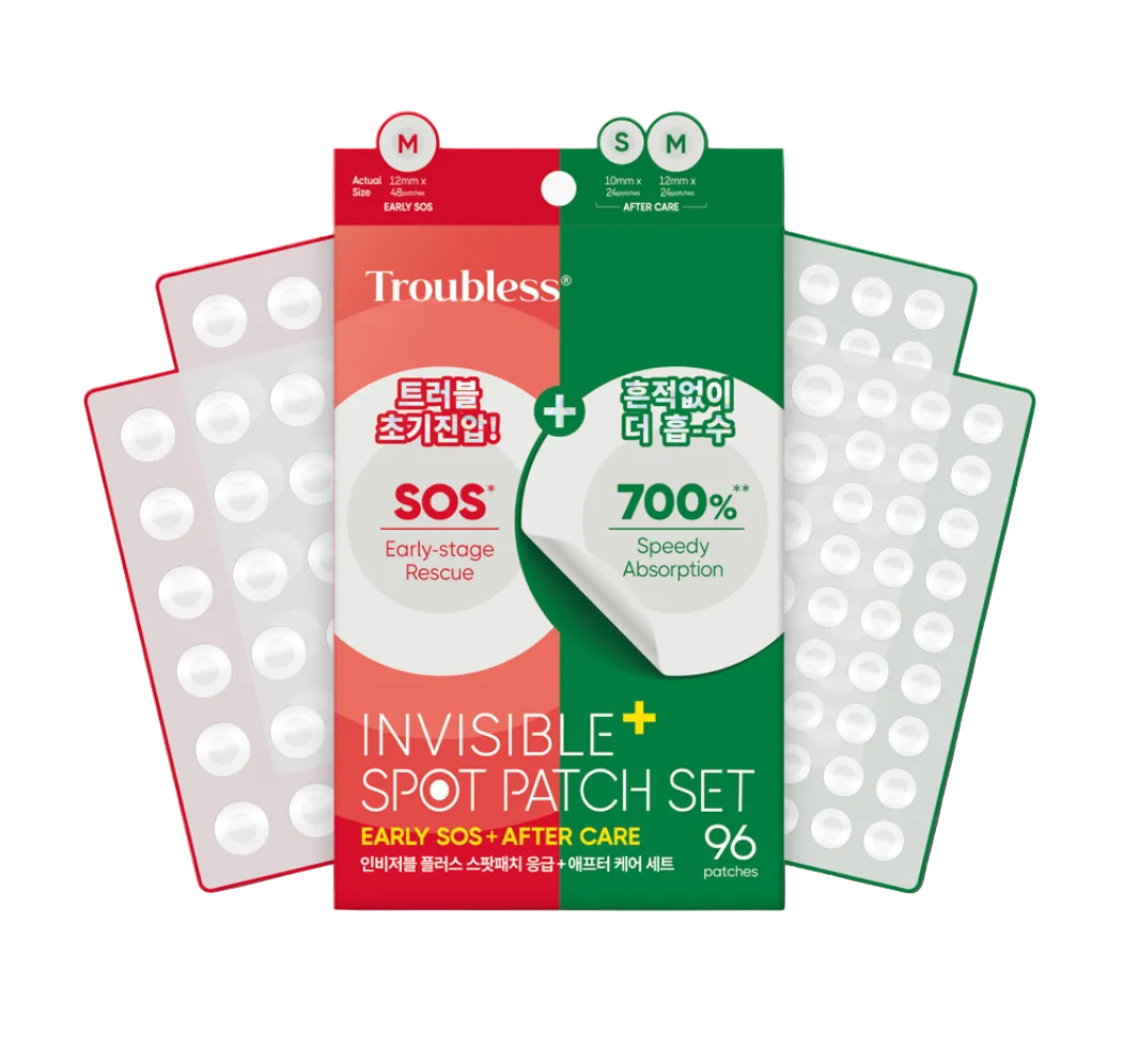 Troubless Invisible Plus Spot Patch Set Early SOS + After Care