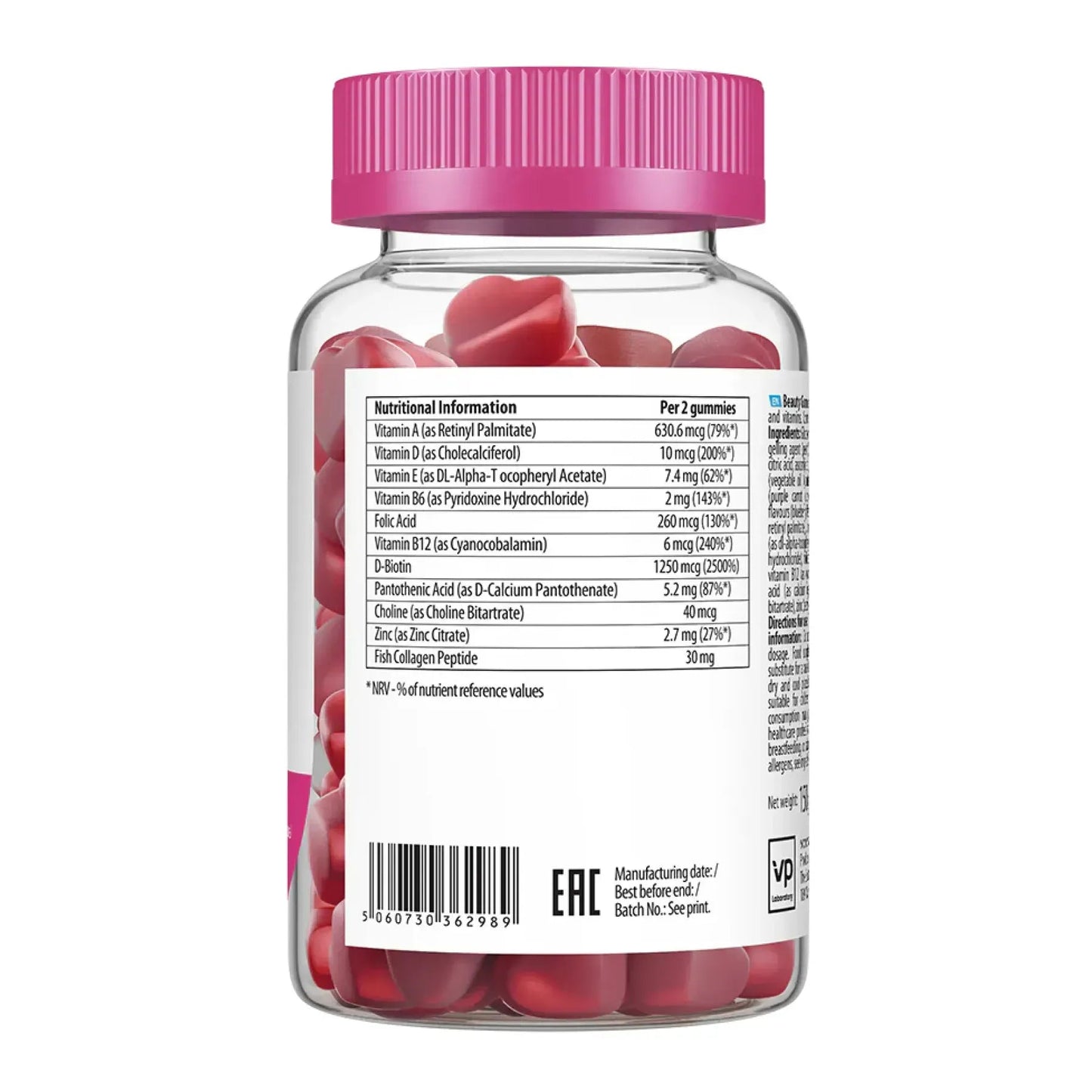 VPLab Beauty Hair Skin Nails Gummies