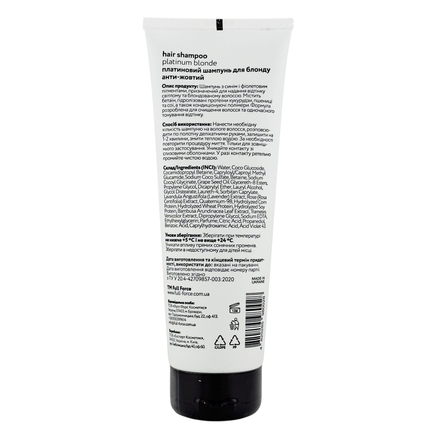 Full Force Platinum Blonde Hair Shampoo