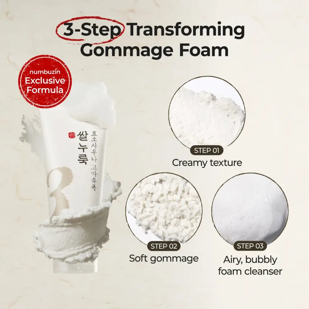Numbuzin No.3 Rice Enzyme Skin Softening Cleansing Foam