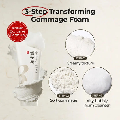 Numbuzin No.3 Rice Enzyme Skin Softening Cleansing Foam