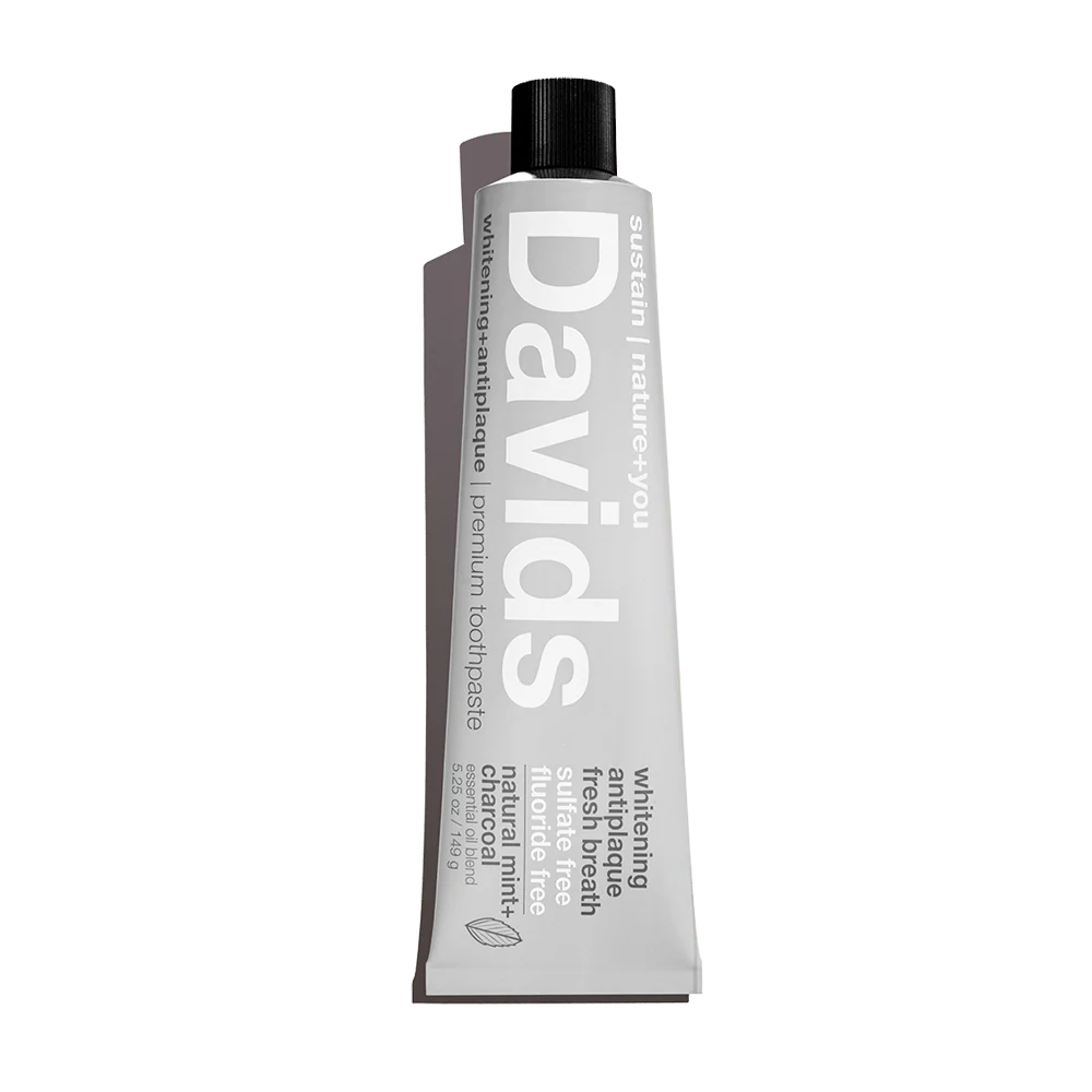 Davids Premium Toothpaste Charcoal + Peppermint
