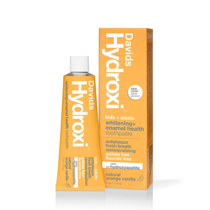 Davids Hydroxi Whitening + Enamel Health Toothpaste Orange Vanilla