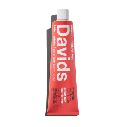 Davids kids + adults premium toothpaste / strawberry watermelon