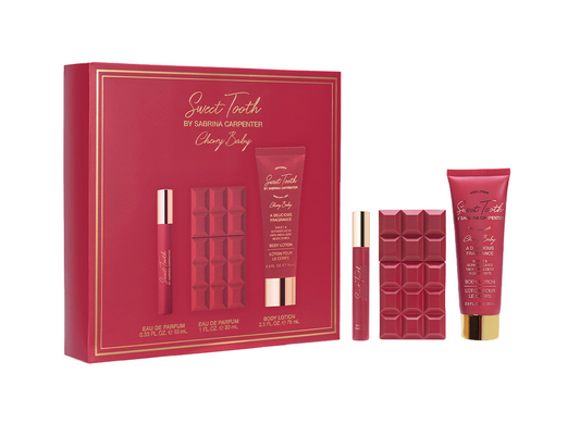 Sabrina Carpenter cherry baby gift set