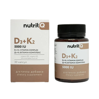 NutritQ D3 + K2 5000 Мо Vitamin Complex 5000 IU