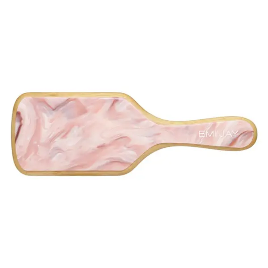 Emi Jay Bamboo Paddle Brush In Pink Chantilly