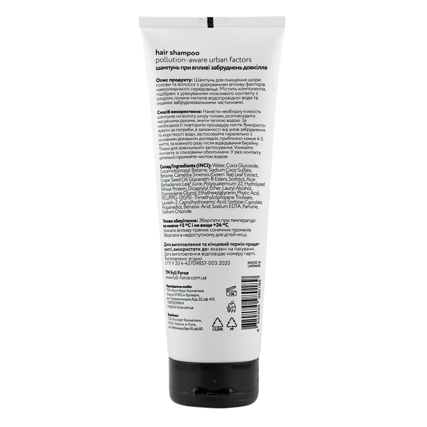 Full Force Pollution-Aware Hair Shampoo