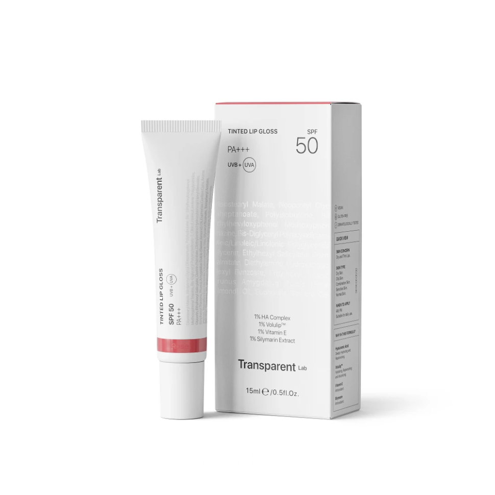 Transparent Lab Rose Tinted Lipgloss SPF 50