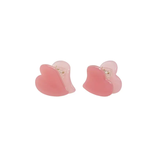 Emi Jay Baby Heart Clip Set In Sweet