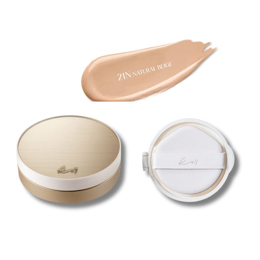 Koy Solid Refined Skin Texture Cushion 21N Natural Beige