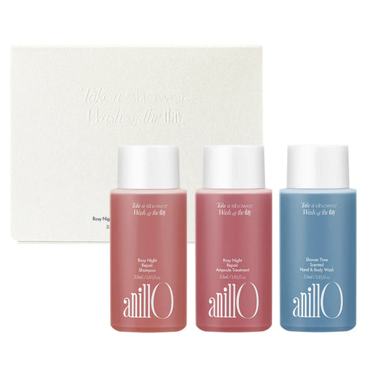 ANILLO Rosy Night & Shower Time Travel Shower Kit