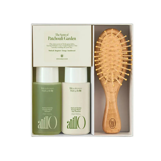 ANILLO Patchouli Garden Damage Repair Hair and Brush Set