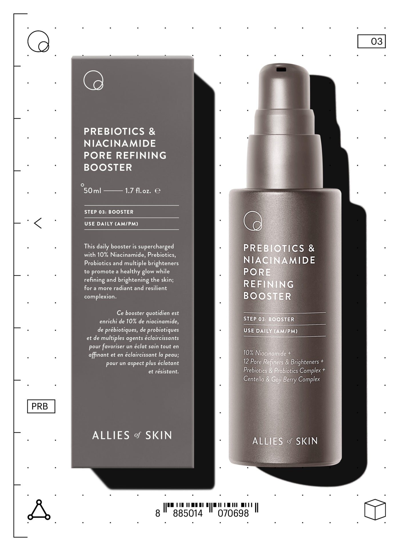 Allies of Skin Prebiotics & Niacinamide Pore Refining Booster