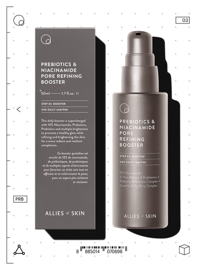 Allies of Skin Prebiotics & Niacinamide Pore Refining Booster